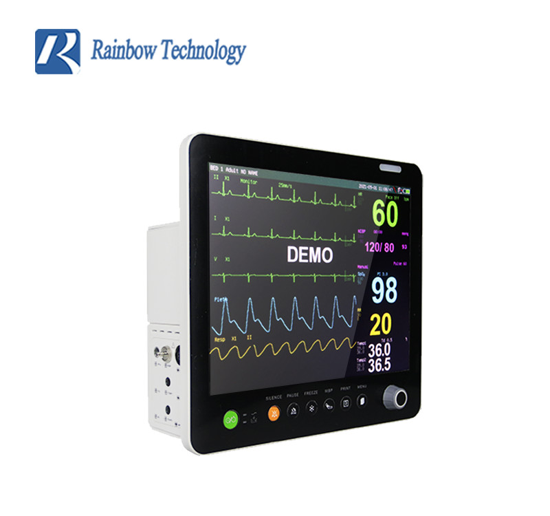 15 Inch Large Font Multi Parameter Patient Monitor Surgical With Accessory Box