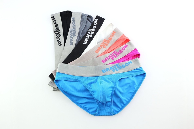 Blue Mens Sexy Underwear Sexy Fashion Sport Panties Plus Size Nylon Boxer Briefs