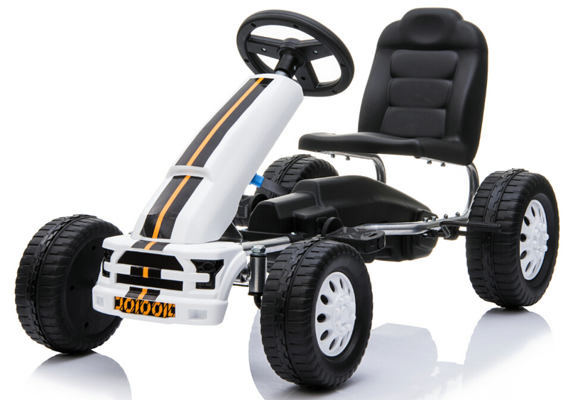 Inflatable Wheel Children's Blue Ride On Pedal Uncharged Go-Kart Car for 8-13 Years
