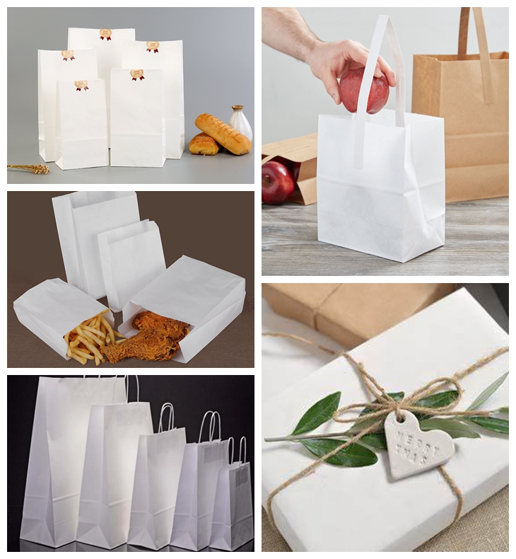 70gsm Sturdy Medium White Bleached Kraft Paper For Grocery Bags