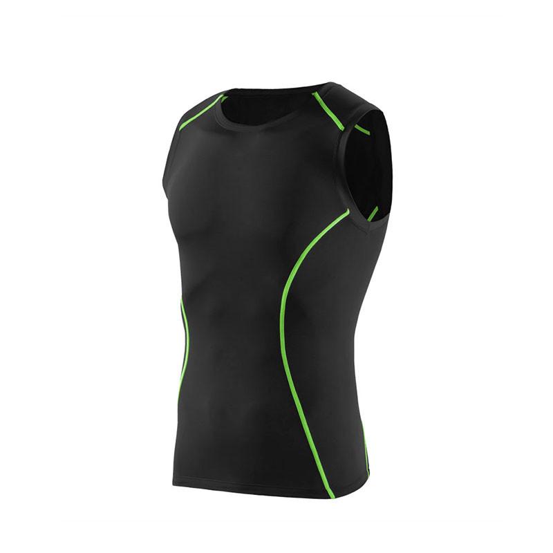 Fitness Suit Quick Drying Mens Sleeveless Vest Sports Sleeveless Tight Basketball Training