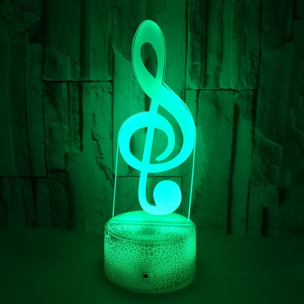 Note 3D LED company logo night light Colorful touch remote control atmosphere gift 3D small table lamp Custom OEM LOGO 