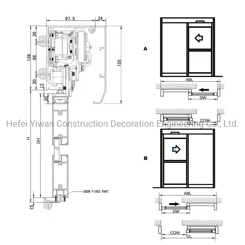 Automatic Sliding Door Operator, Opener and Closer Automatic Door Operator