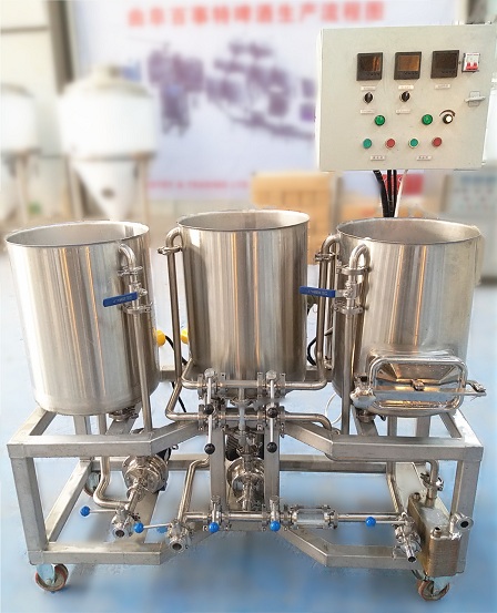 3KW Semi-Automatic Control System GHO 50L Stainless Steel Homebrewing Beer Equipment