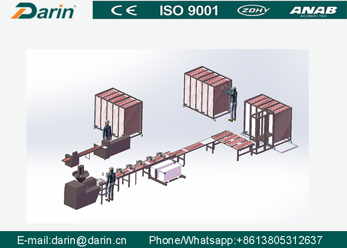 Stanless Steel 304 type Pet Food Manufacturing Equipment , Meat Strip Processing Line