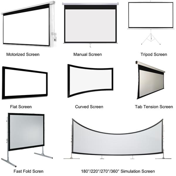 350inch Large Motorized Projection Screen With RF Remote Control