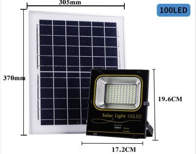 square Home garden LED solar projection lamp 7000K 2-14 hours 30-60W Light for 12-14 hours IP66