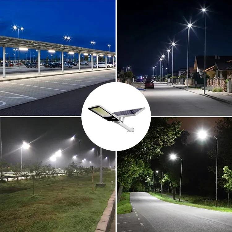 Custom Split Solar Street Light 100 Watt Commercial Solar Street Light With Remote Control