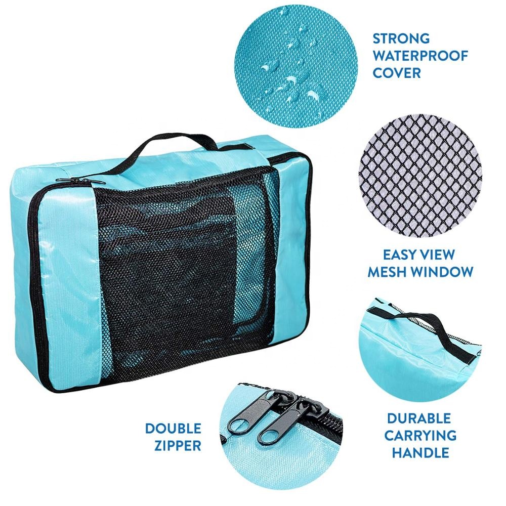 Insider Compressible Travel Packing Cubes , Storage Pack It Luggage Organizer