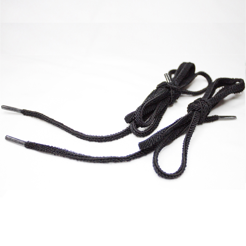 Beige 5mm Twisted Football Shoelaces Custom Shoelace High Tenacity