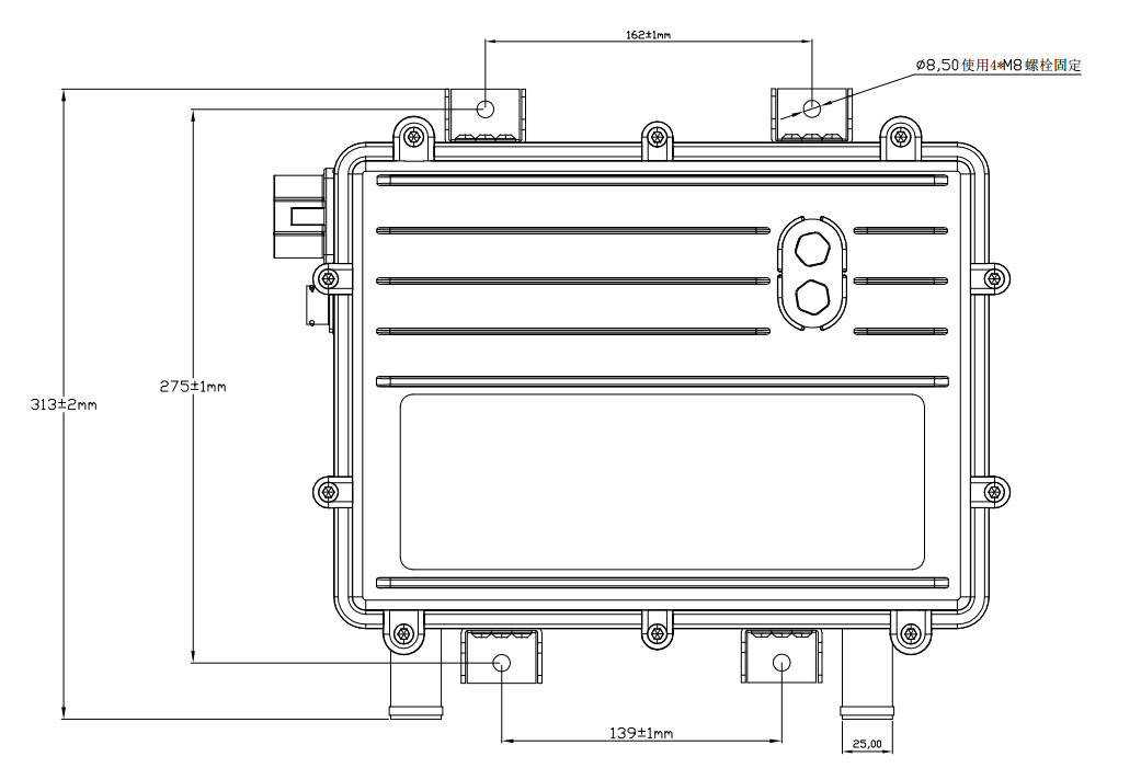 2-5kW High Voltage Coolant Heater For Energy Storage AC 480V