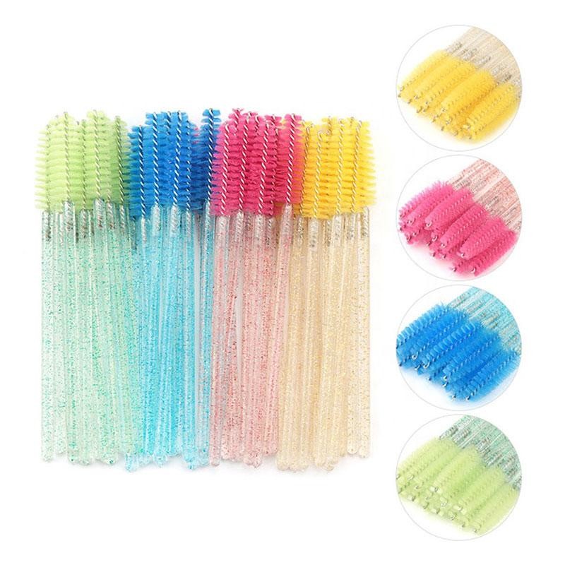 Eyelash Extension Crystal Mascara Brush Disposable Eyelash Brush Brow Lash