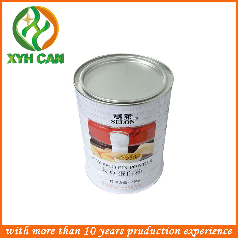 Suger Tin Can Food Packaging Round Candy Tins Glossy Lamination Printing