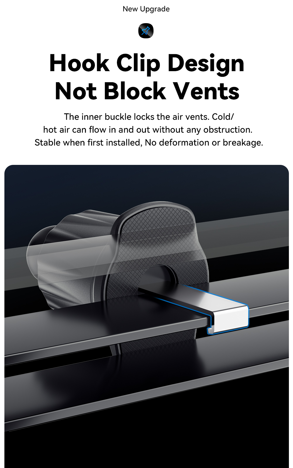 ESSAGER ES-ZJ27 Series Magnetic Safe Car Air Vent Phone Holder