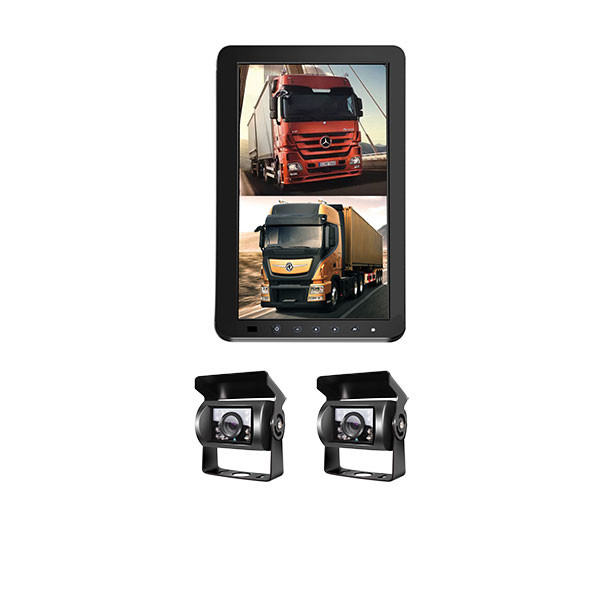Side View Truck Rear View Camera System NTSC IP67 800×480 pixels With Two Cams