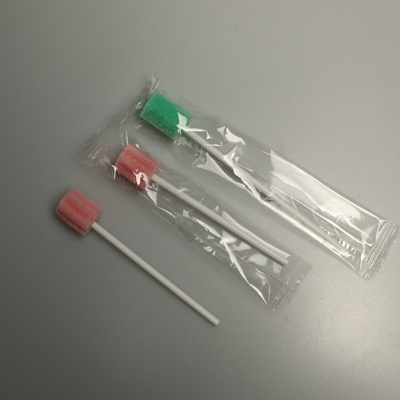 Hexagon Sponge Tipped Disposable Sterile Swab OEM For Oral Cleaning