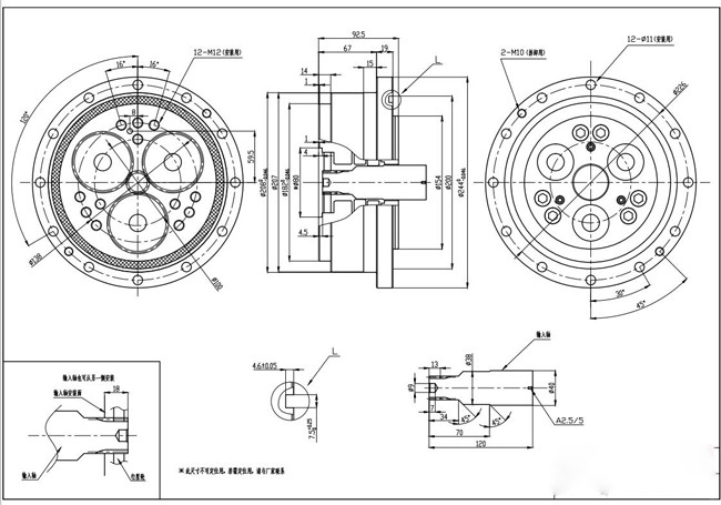 Small Volume RV Gear Reducer High Speed Deceleration Ratio, Nabtesco Reduction Gear