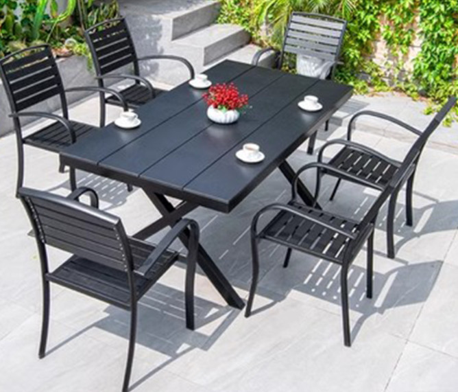 Modern Cafe Shop Garden Waterproof Sillas De Comedor Metal Armrest Cast Aluminium Chairs Indoor Outdoor Patio Furniture