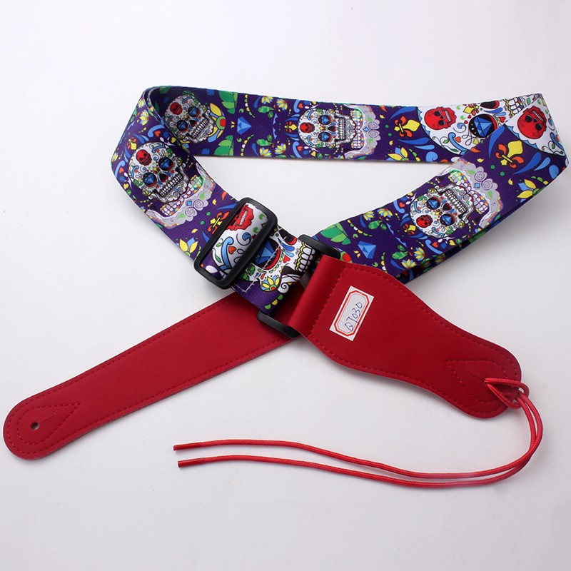 China supply hot sale beautiful polyester Ukulele guitar strap