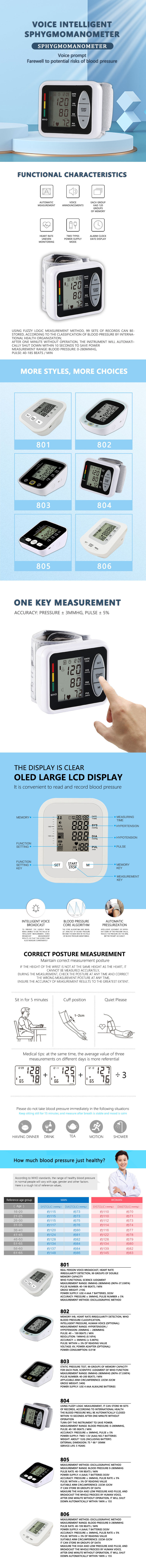 Professional Premium Medical Manual bp Machine Price Upper Wrist Blood Pressure Monitors Blood Pressure WristType with Adult Cuf