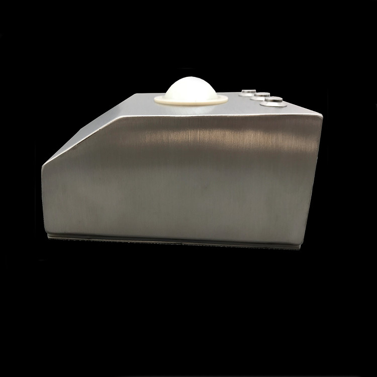Stainless Steel Industrial Keyboard With Trackball IP67 Waterproof Grade Ball Volume 50mm