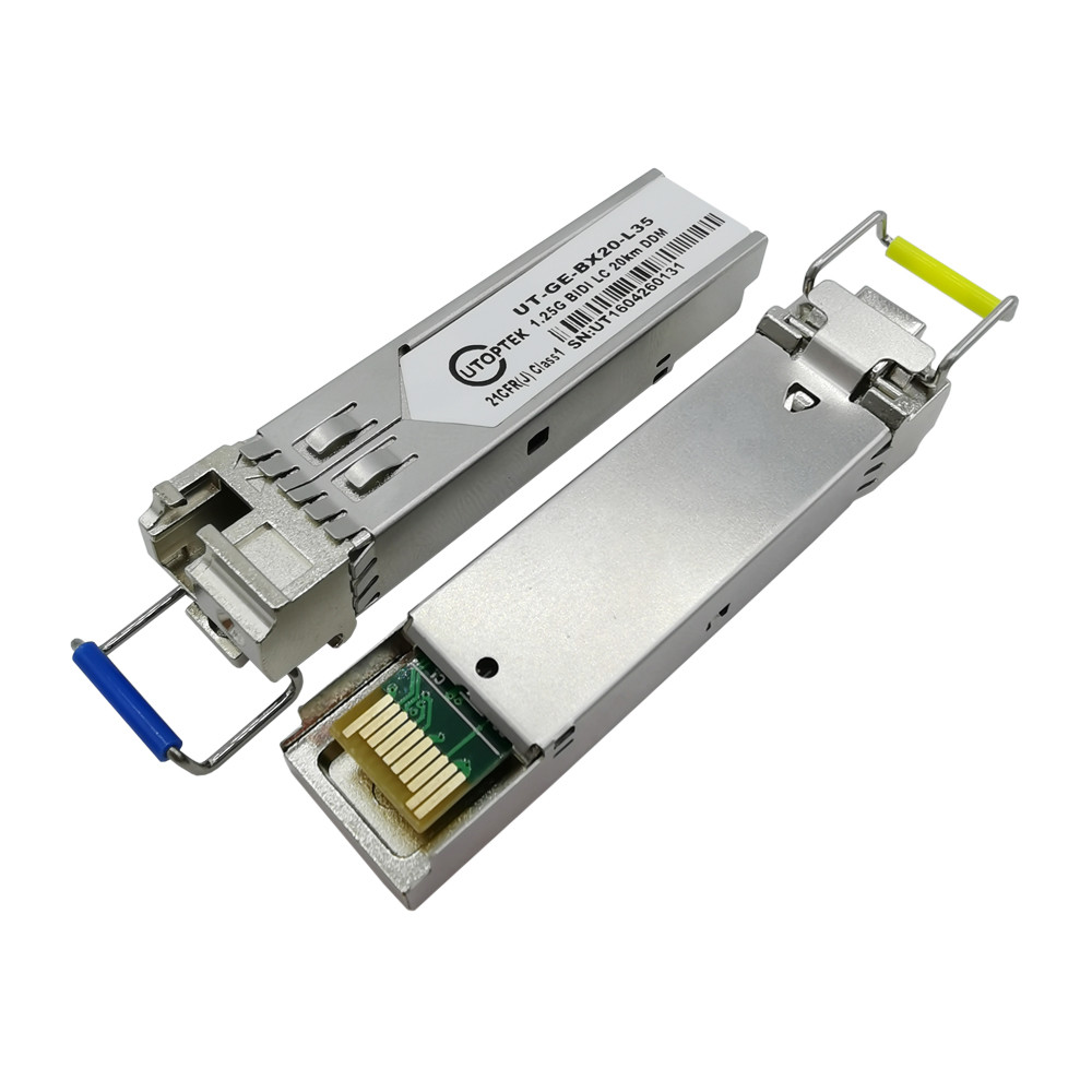 1.25G SFP BiDi LC 20km optical transceiver Tx1310/Rx1550nm compatible cisco/huawei/HP/Aruba/Ericsson/Mikrotik