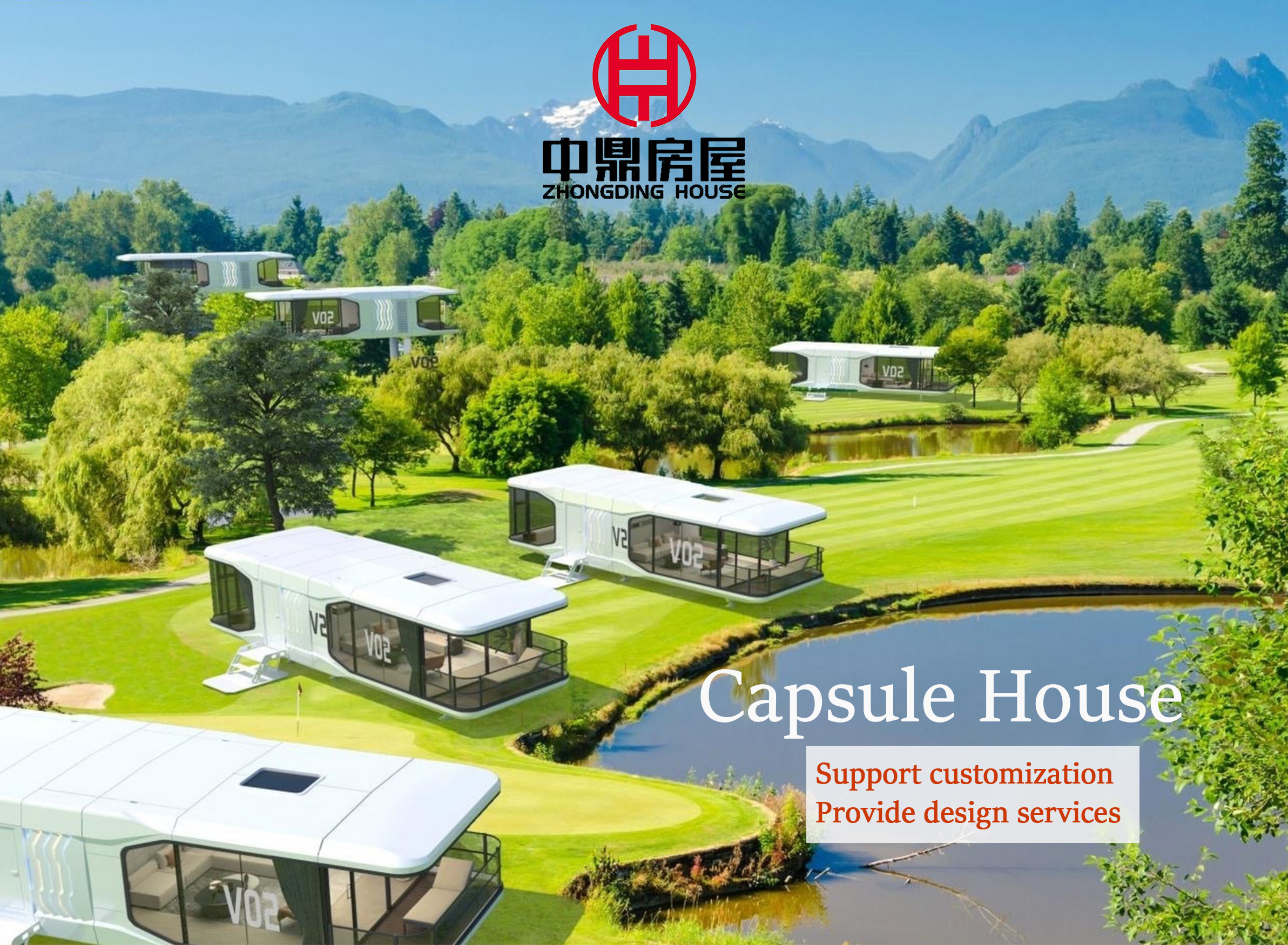 Luxury Mobile Hotel Home Stay Resort Building Prefab Vessel Capsule Cabin