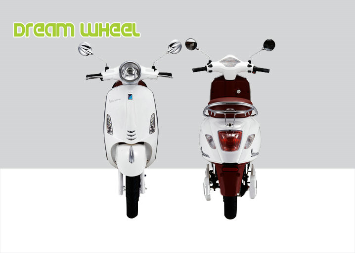 1000 Watt Electric Vespa Style Scooter 53km/H 60V 20Ah Battery