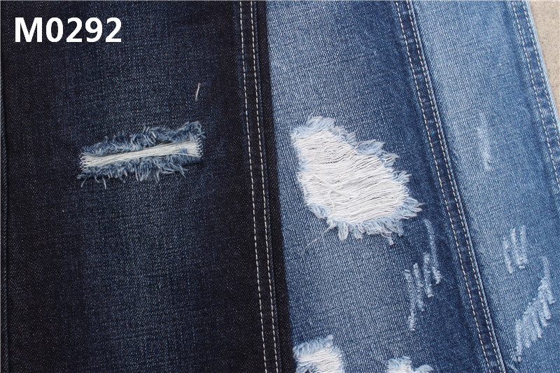12 Oz Denim Fabric Sanforizing Indigo Blue Cotton Jeans Fabric Without Stretch