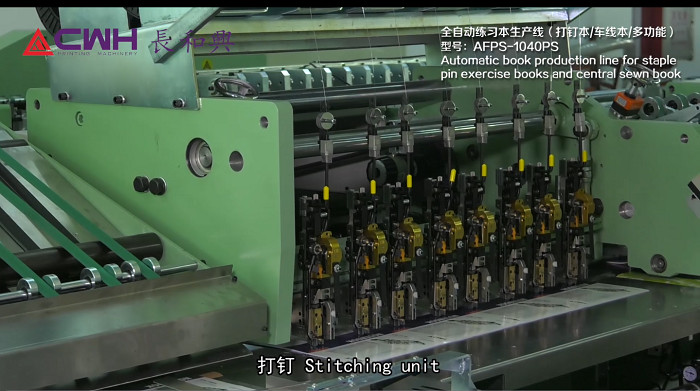 60kw 4 Colors Exercise Book Making Machine With Synchronized Servo Motor