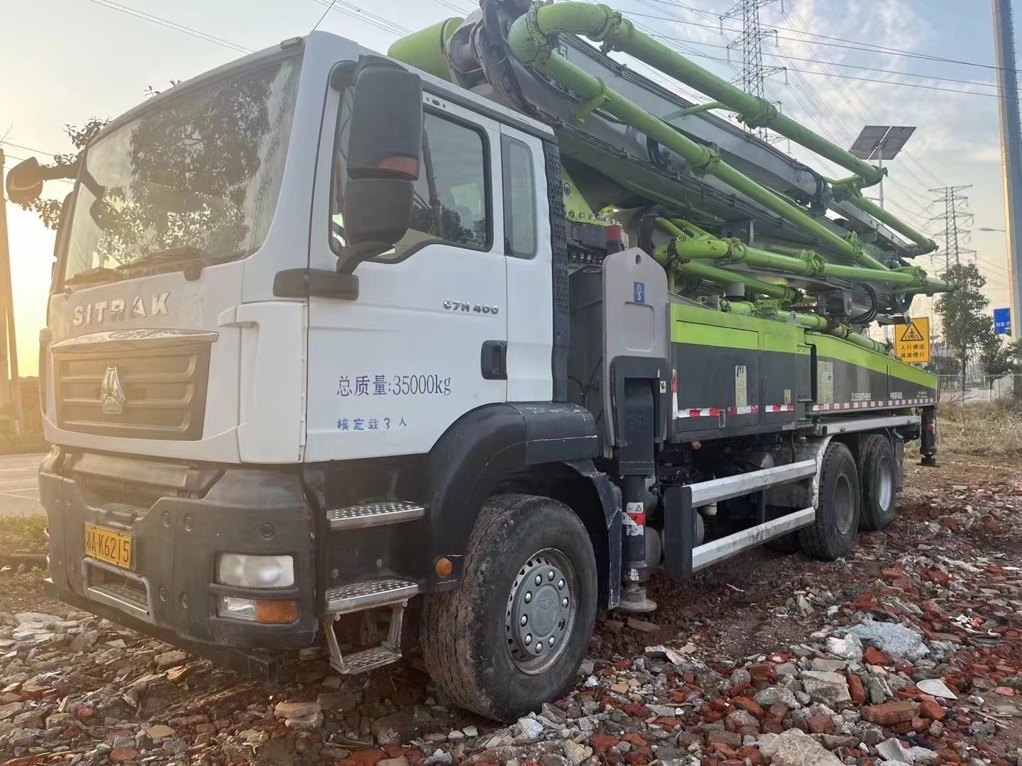 49M Zoomlion Company Made ZLJ5350THBKE Used Concrete Pump Truck