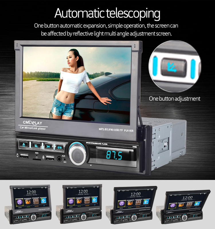 USB MP3 MMC WMA Car MP5 Player 1 Din Car Radio Autoradio Car Stereo