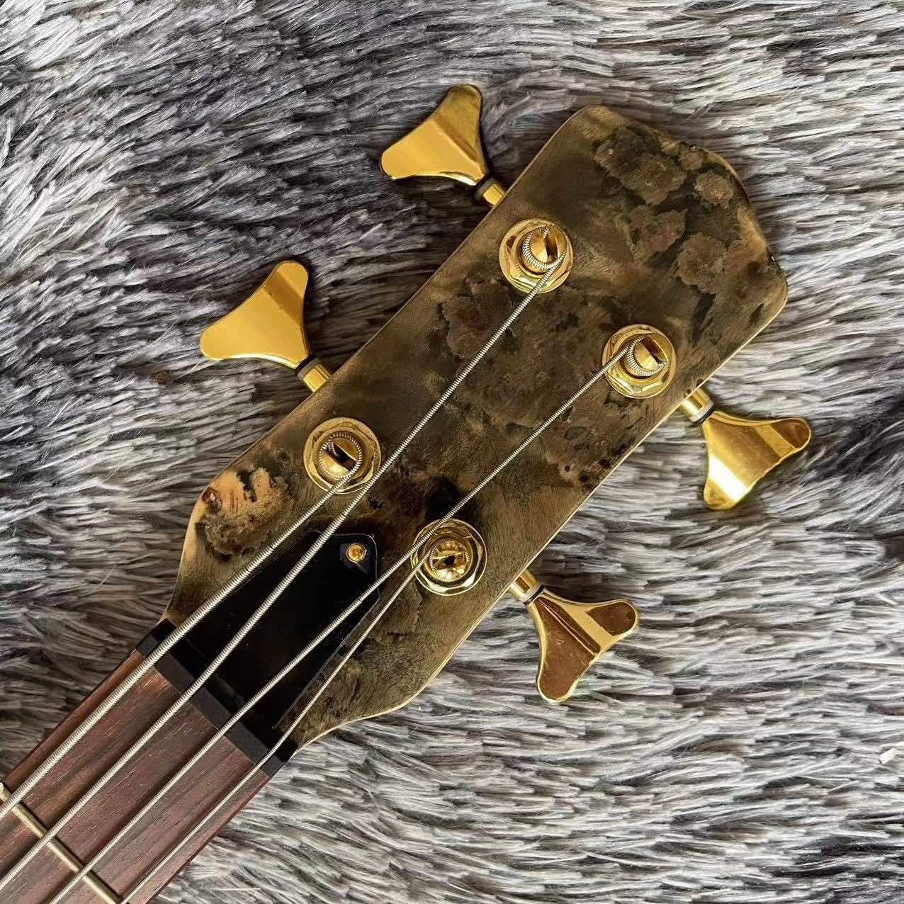 Custom Alem Grand Type 4, 5, 6 Strings Neck Through Body Electric Bass Ash Body