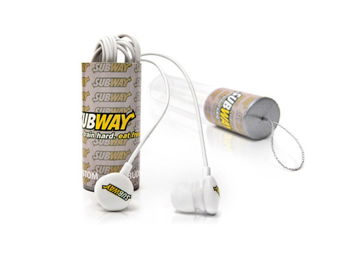 Colorful Custom Logo Earbuds , 10MW Power Input Promotional Bluetooth Earbuds