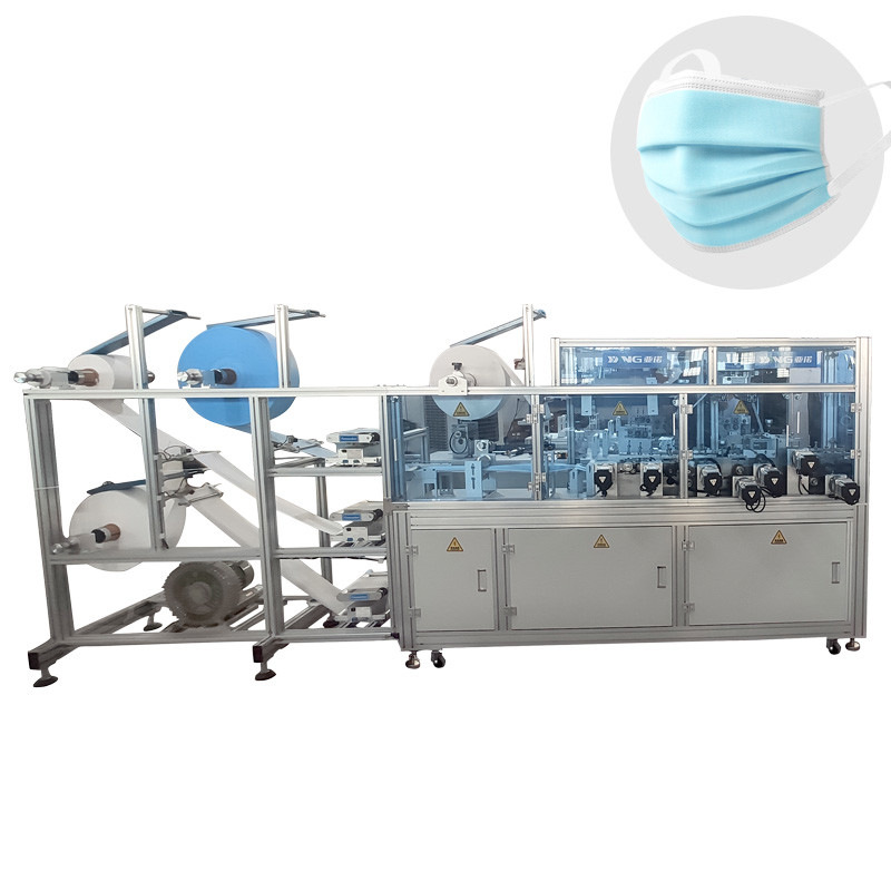 3 Ply Non Woven Face Mask Making Machine One Button Switch