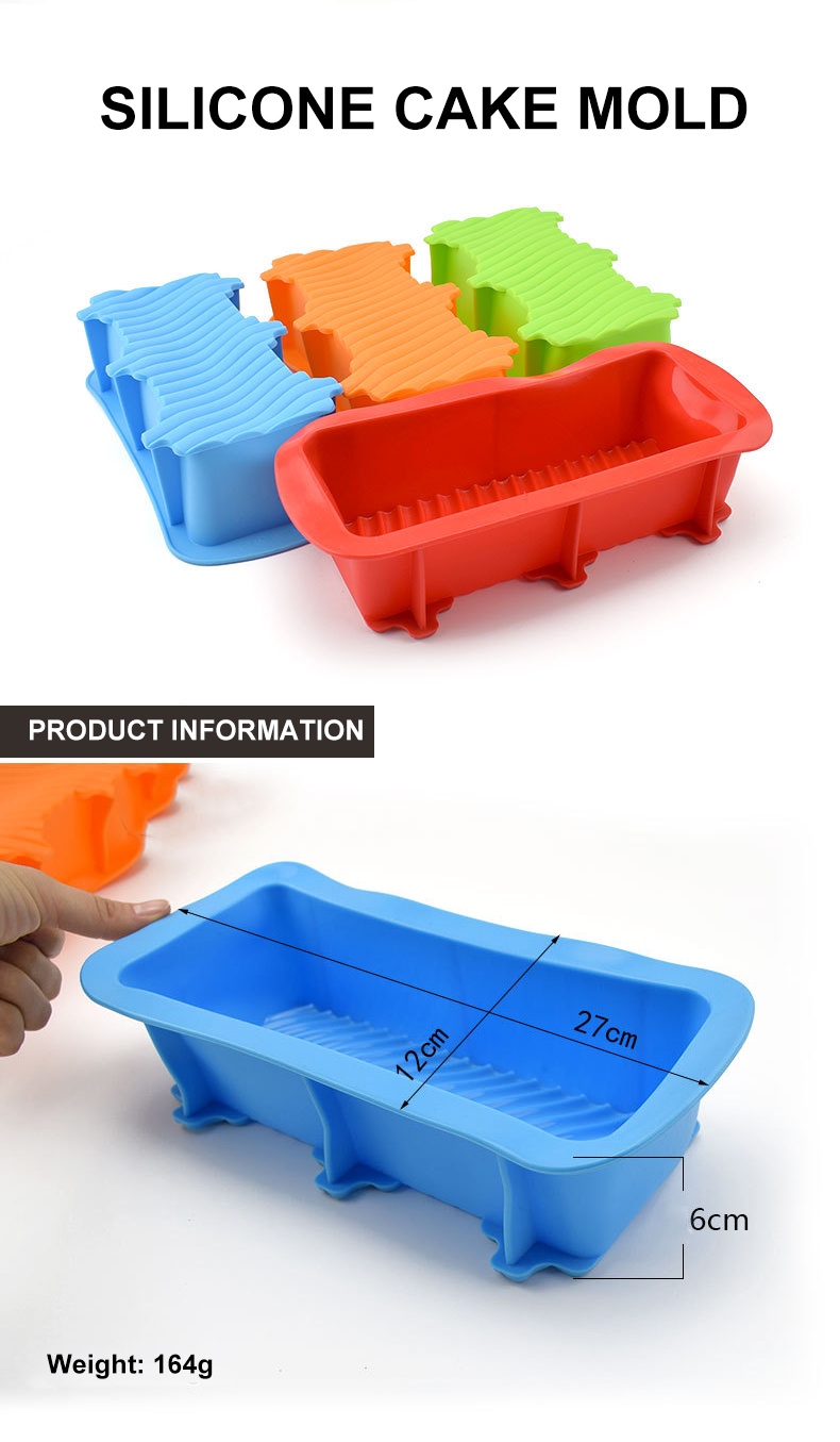 Non Stick Rectangular Silicone Bread Baking Molds
