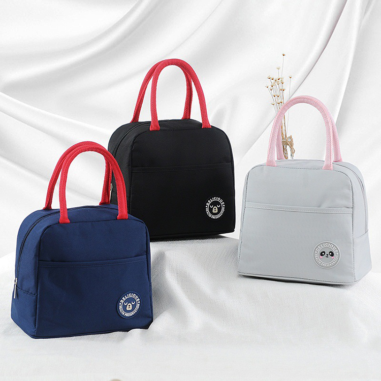 Custom pink insulated lunch cooler bag with oem service for school