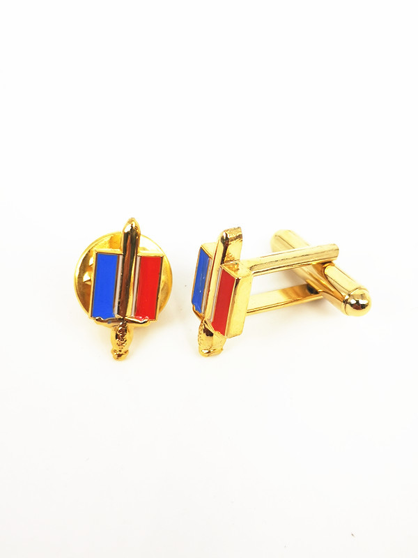 Fashion Mens Gold Cufflinks / Mens Silver Cufflinks Customized Size For Gift