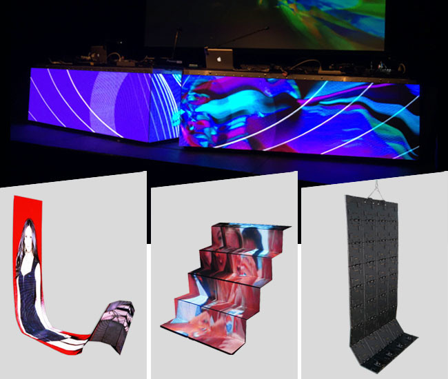 P6 High Brightness Folding Led Screen Outdoor , Smd3528 Rgb Led Display Board
