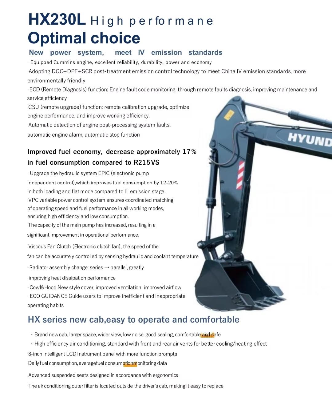 Hyundai Excavator HX230