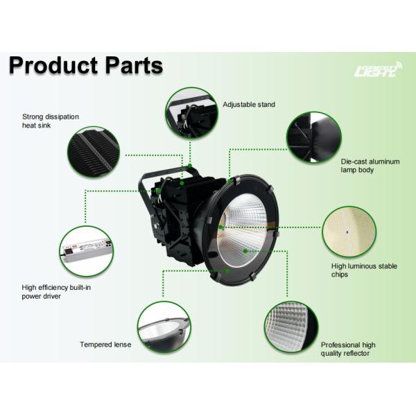 Industrial LED High Bay Light with 400pcs LED, 3000-6500K CCT, and 80 CRI for Hazardous Environments