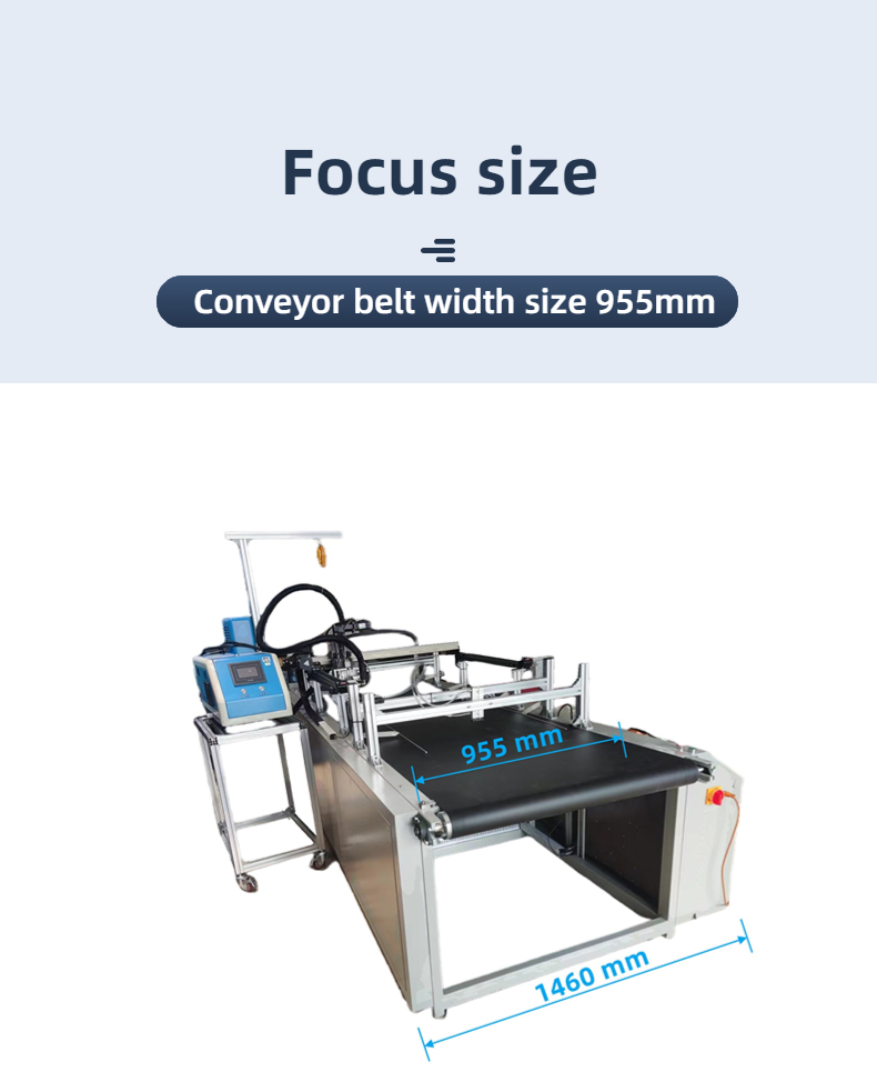 800*600mm Glue Range Size Hot Melt Adhesive Spraying Machine for Box Folding and Gluing