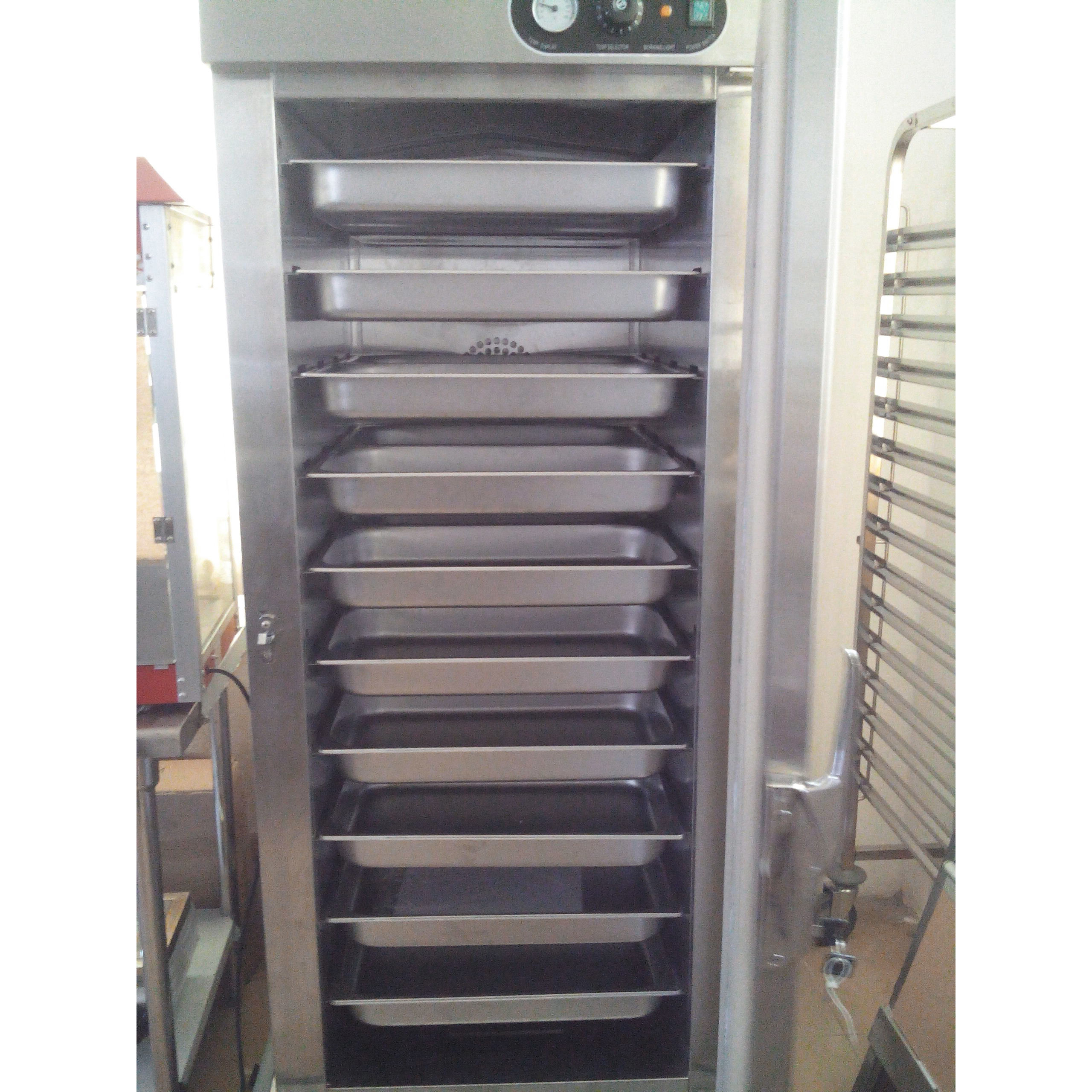 Stainless Steel Mobile Singe Door Electric Food Warmer Cabinet 11 Racks