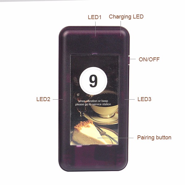 16 pagers restaurant wireless coaster pager sysetm with good quality and cheap price