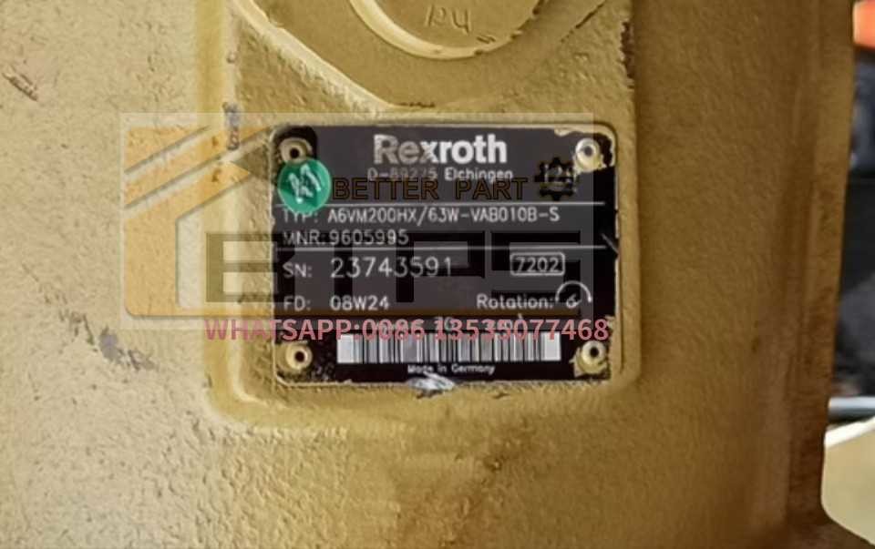 R992001573 A6VM160HD2E/63W-VAB020B REXROTH BENT AXIS HYDRAULIC PUMP REPLACMENT PISTON MOTOR