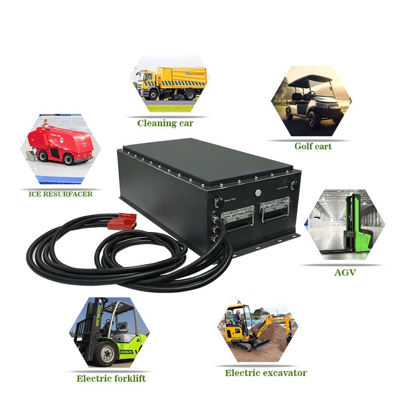 Forklift Lithium Battery Pack High Current 24V 48V 60V 72V 80V Lifepo4 With Smart BMS