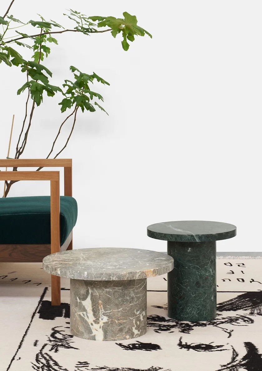 Multi Purpose Round Marble Coffee Side Table For Versatile Home Office