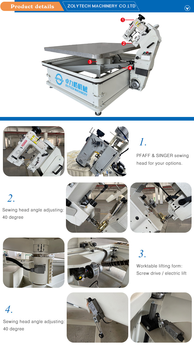 ZOLYTECH - Tape Edge Mattress Cover Flanging Machine
