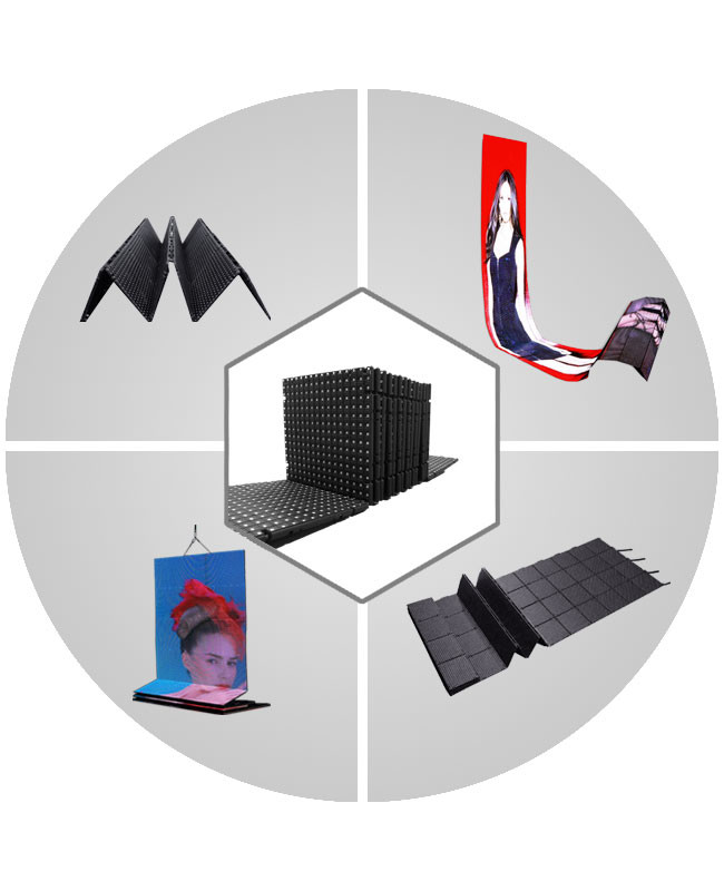 Energy Saving P6 Indoor LED Display Full Color Flexible Video Wall 10000Hrs Life Time