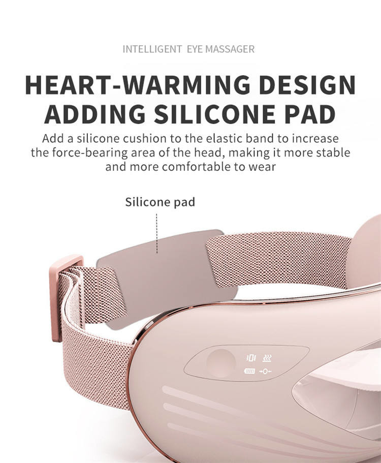 Eye Massager with Heat- Optional Music-Customizable Eye Massage Machine for Fatigue Relief-Dry Eyes & Better Sleep